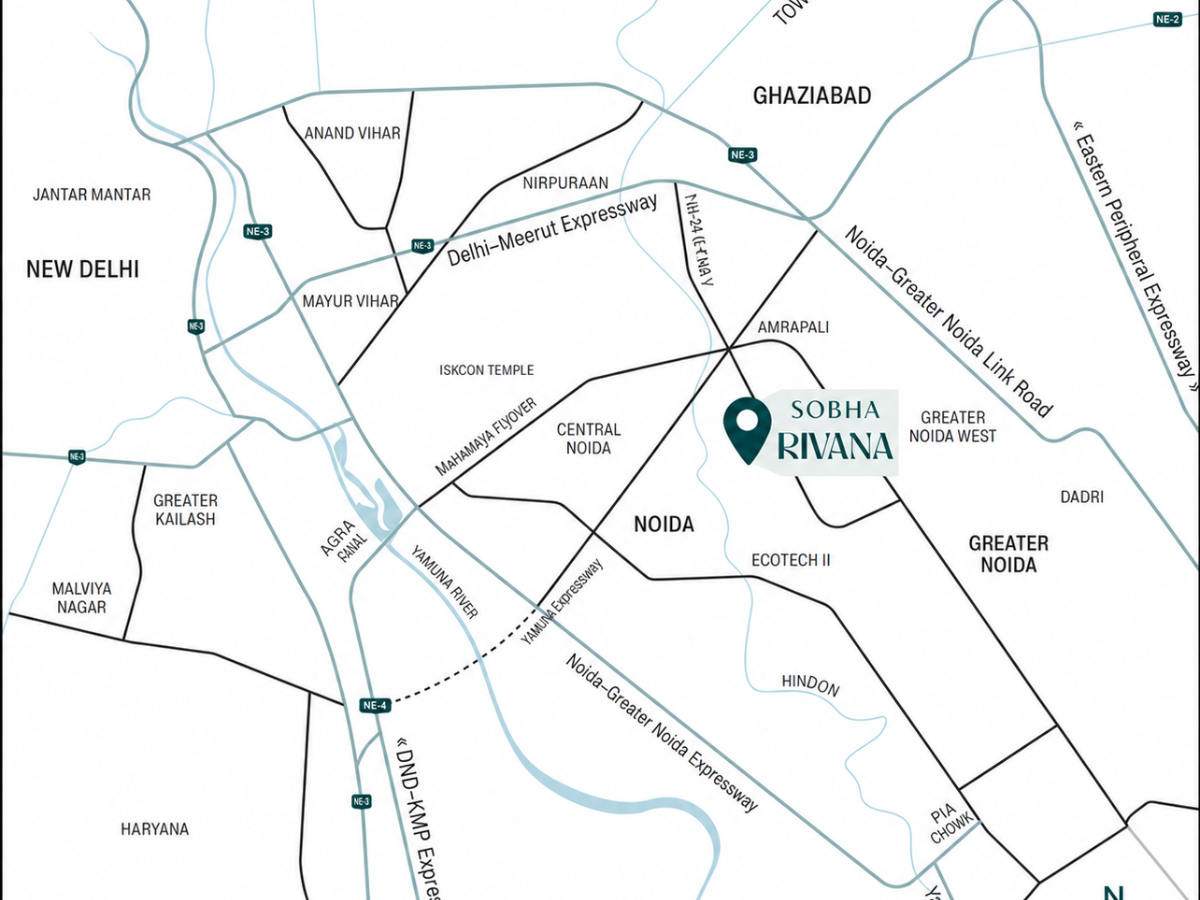 SOBHA Rivana Location Map
